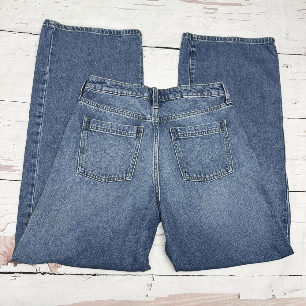 NWT Banana Republic High Rise Wide Leg Denim Dark Wash 28/6 Y2K - Picture 2 of 7
